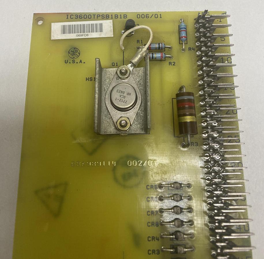 GE,IC3600TPSB1B1B,Mark I-II Turbine Control PLC Power Supply Board NOS