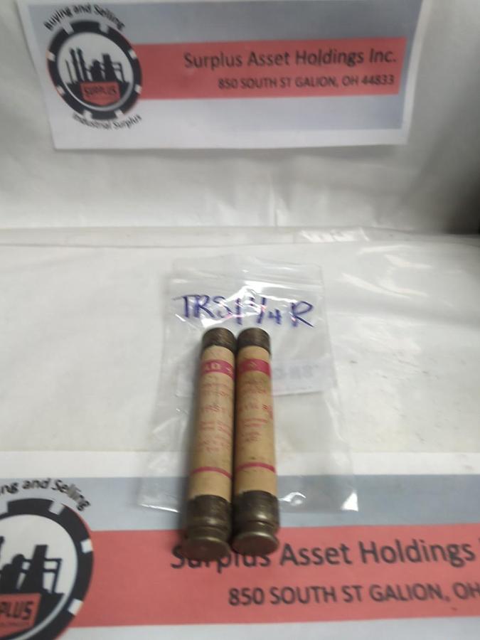 Used GOULD SHAWMUT,TRS-1-1/4R,TRI-ONIC 1-1/4 AMP FUSE LOT OF 2 PRE-OWNED