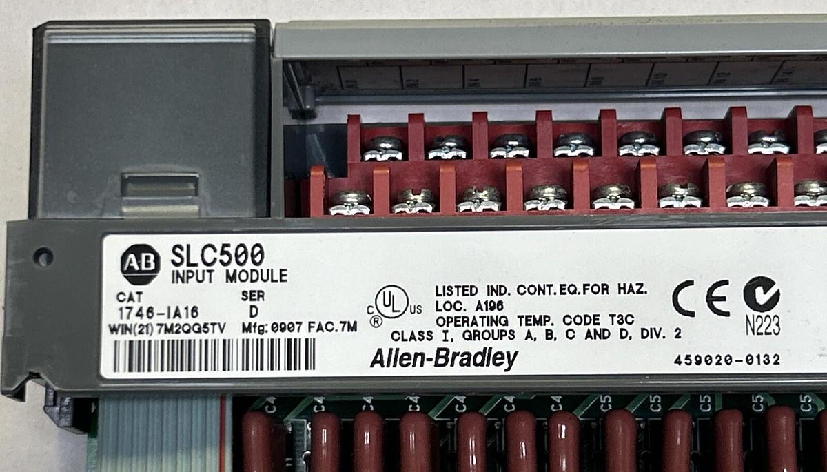 Used ALLEN BRADLEY,1746-IA16,INPUT MODULE
