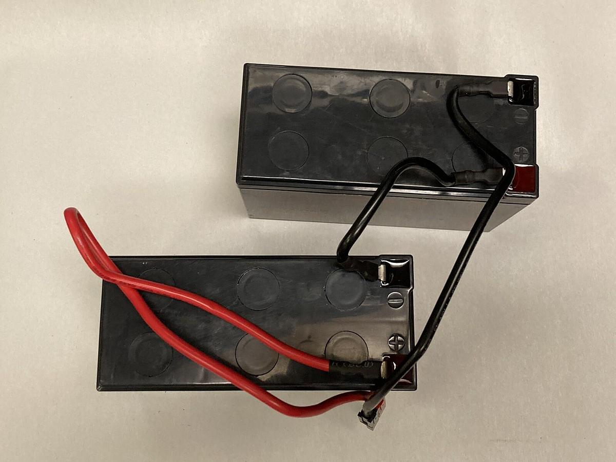 Used CSB,HR1234W,F2 12V 34W Sealed Lead Acid Battery Lot of 2