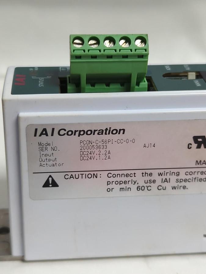 Used IAI CORP,PCON-C-56PI-CC-0-0,POSITION CONTROLLER DC24V 2.2A PRE-OWNED