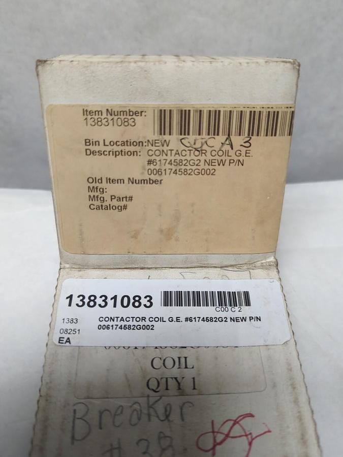 GENERAL ELECTRIC,006174582G002,CLOSING TRIP COIL 006174582G34 NOS