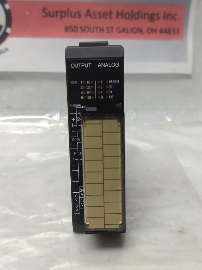 Used GE FANUC,IC610MDL166A,ANALOG OUTPUT MODULE 2-CIRCUITS PRE-OWNED