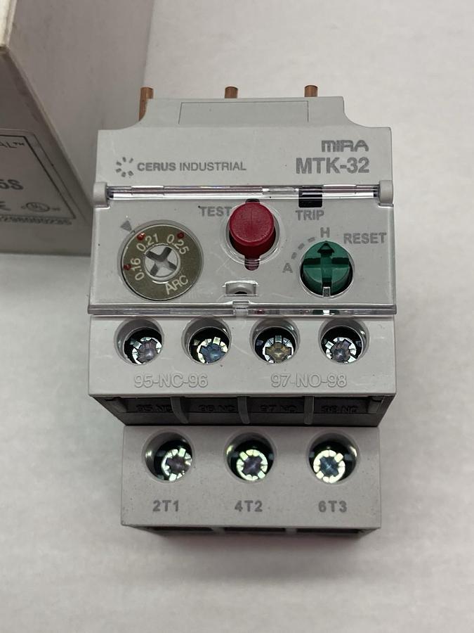 Cerus Industrial,MTK-32/3K 0.25S,Thermal Overload Relay 50/60Hz