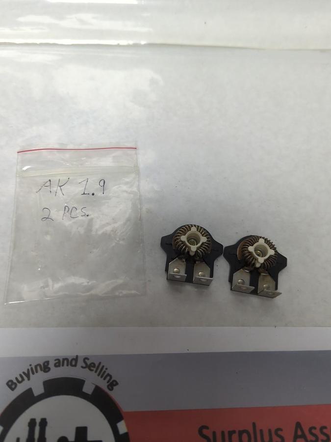 Used WESTINGHOUSE,AK 1.9 OVERLOAD THERMAL HEATER ELEMENT LOT OF 2 PRE-OWNED