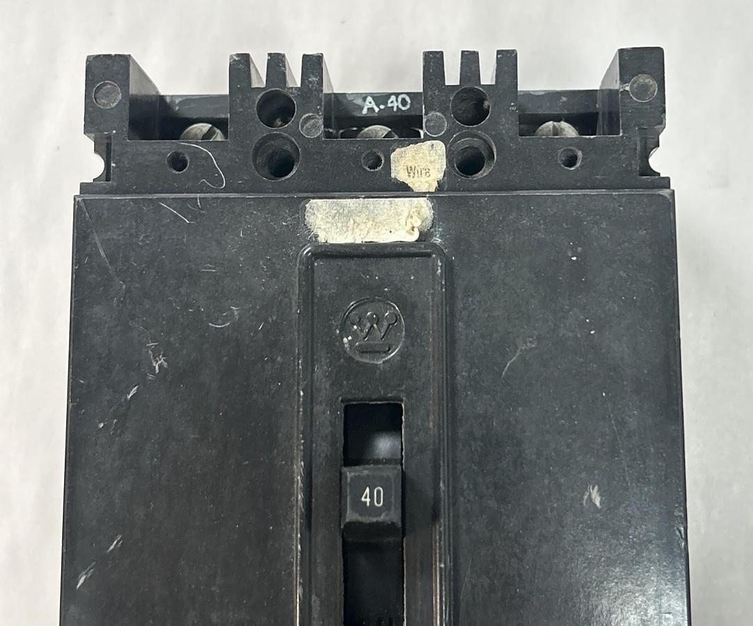 Used WESTINGHOUSE,EHB3040L,CIRCUIT BREAKER 40A 480V 3P