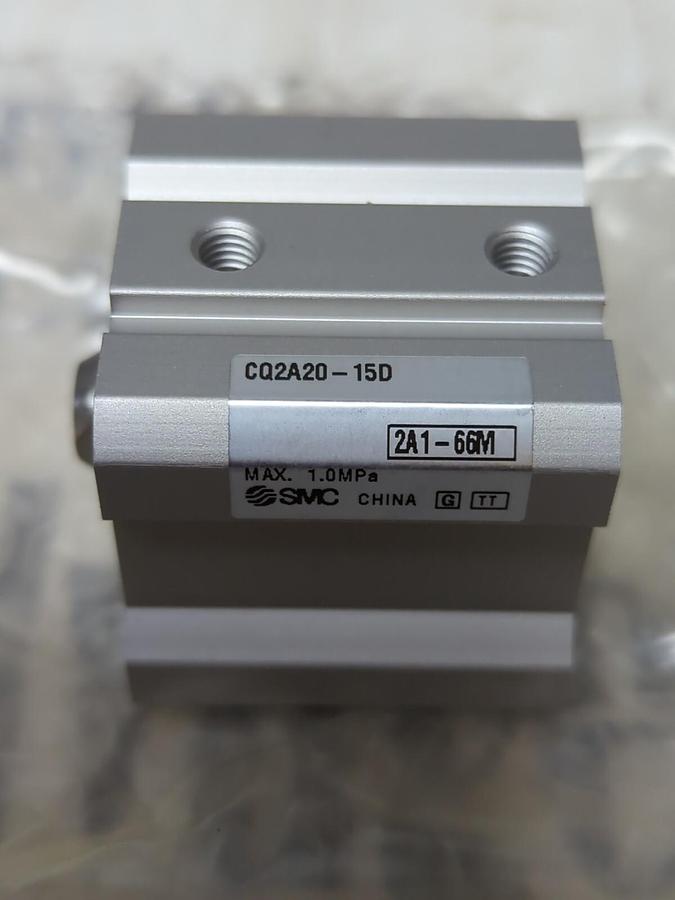 SMC,CQ2A20-15D,COMPACT AIR CYLINDER LOT OF 2 NOS