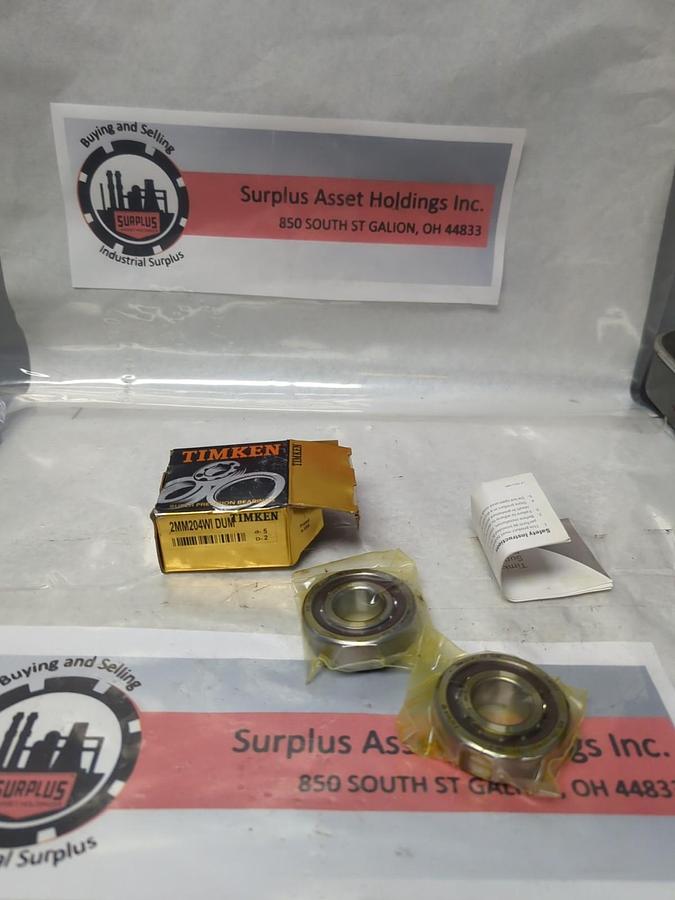 TIMKEN,2MM204WIDUM,PRECISION BEARING BOX OF 2 NOS
