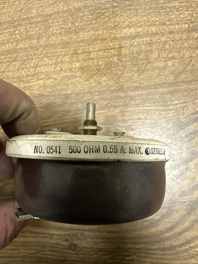 Used Ohmite,0541,500 Ohm Rheostat