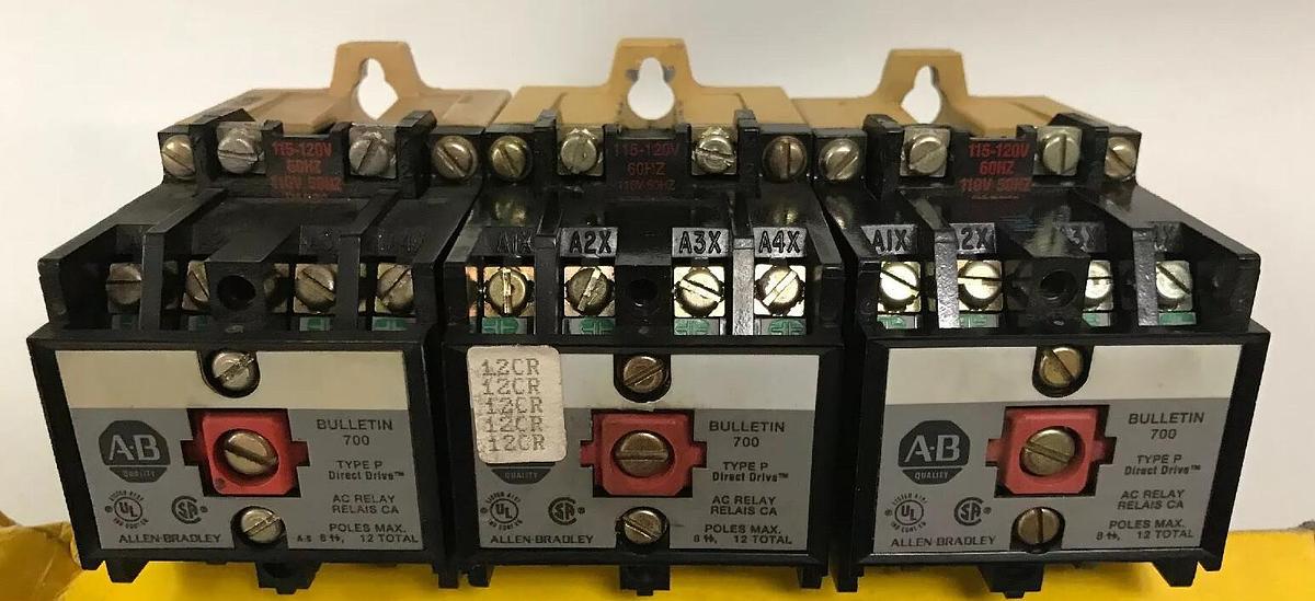 Used Allen Bradley,700-P400A1,Type P Relay lot 3