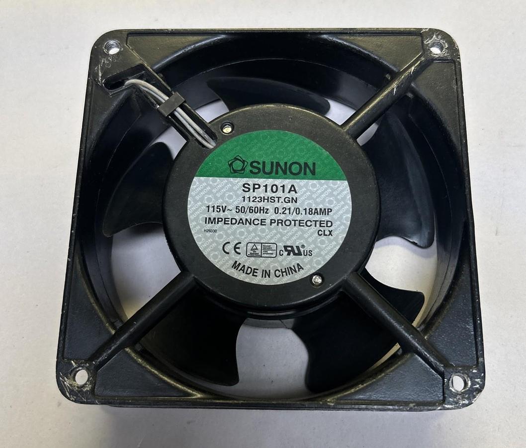 Used SUNON,SP101A,COOLING FAN 0.21AMP 115VAC