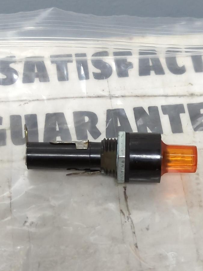 COOPER BUSSMANN,HKA,INCANDESENT AMBER OCTAGON PANEL MOUNT FUSE HOLDERS LOT OF 11