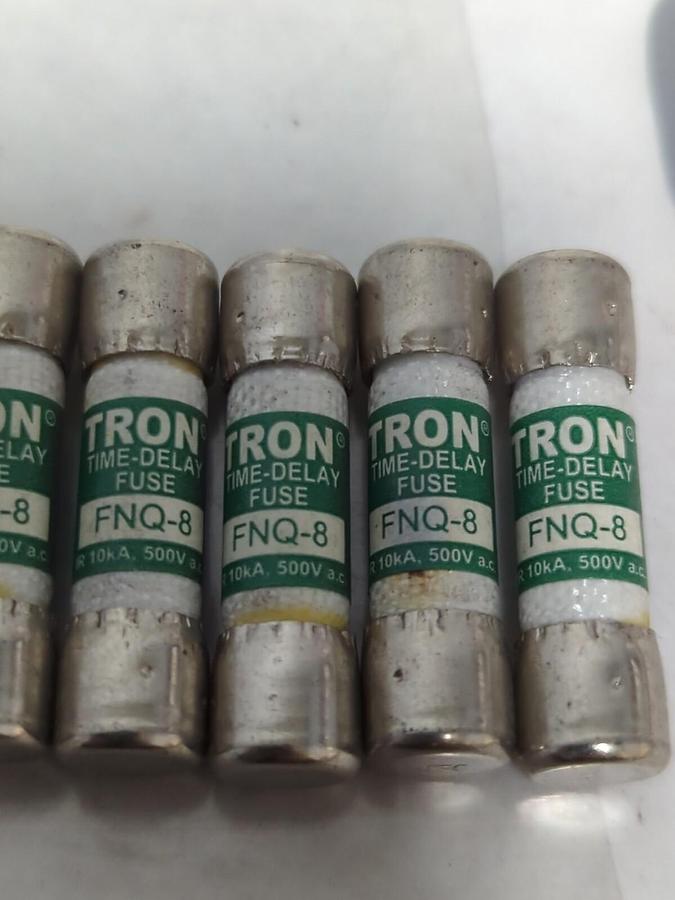 COOPER BUSSMANN,FNQ-8,TRON 8 AMP FUSE LOT OF 5 NOS