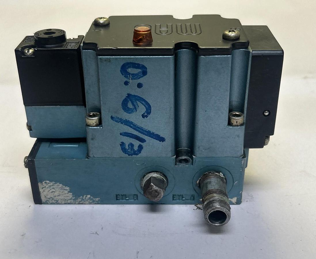 Used MAC VALVES,6313D-000-PM-112DA,PNEUMATIC SOLENOID VALVE