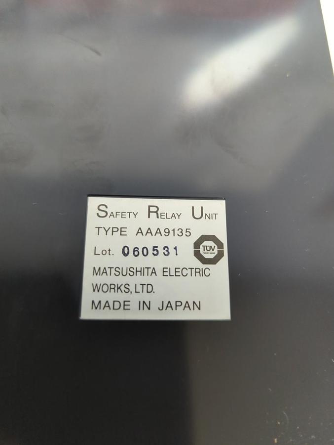Used MATSUSHITA,AAA9135,SAFETY RELAY UNIT PRE-OWNED