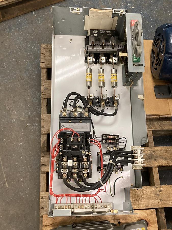 Used Allen-Bradley,2100 2112B,Size 3 Fused MCC 32 Inch Starter Feeder Bucket