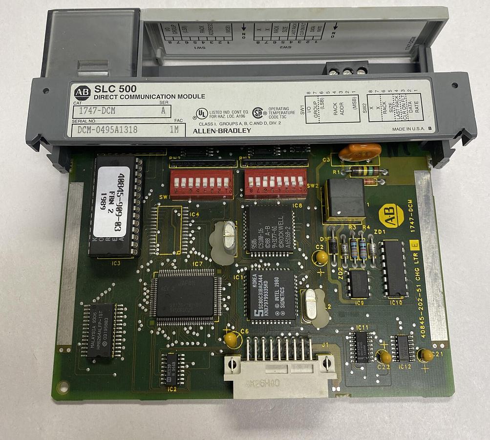 Used ALLEN BRADLEY,1747-DCM,SER A DIRECT COMMUNICATION MODULE