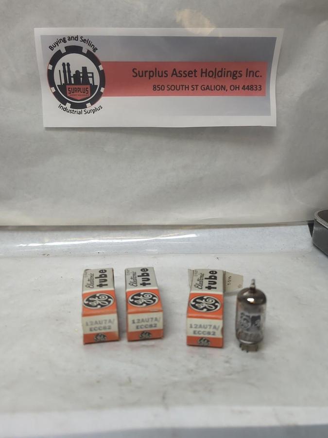 GE,12AU7A/ECC82,VACUUM TUBE LOT OF 3 NOS