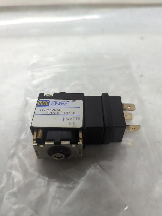 Used MAC VALVES,C1-11AG,SOLENOID COIL 120/60-110/50V 6.8 WATTS PRE-OWNED