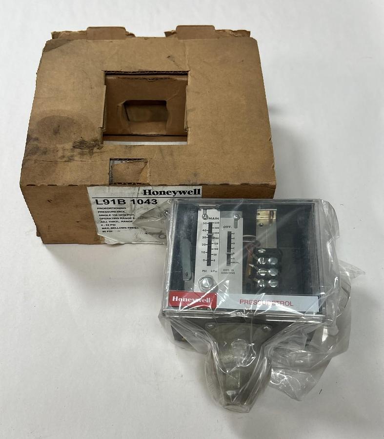 HONEYWELL,L91B1043,PROPORTIONING PRESSURE CONTROL SWITCH NOS