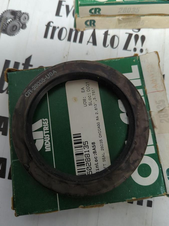 SKF CHICAGO RAWHIDE,28035,OIL SEALS 2.813 INCH X 3.751 INCH LOT OF 6 NOS