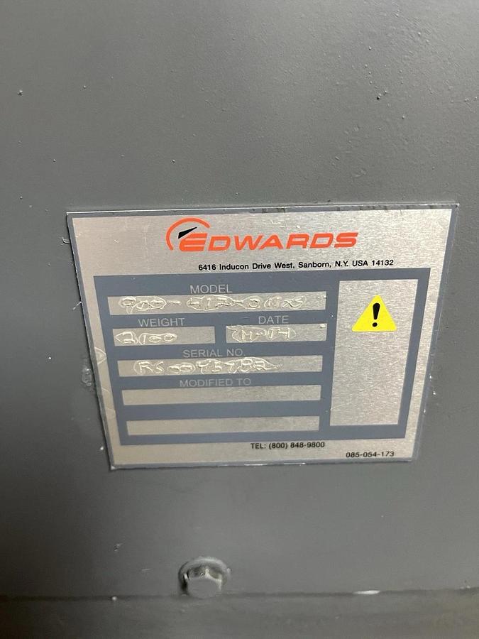 Used EDWARDS STOKES,900-412-011XS,VACUUM PUMP 10HP
