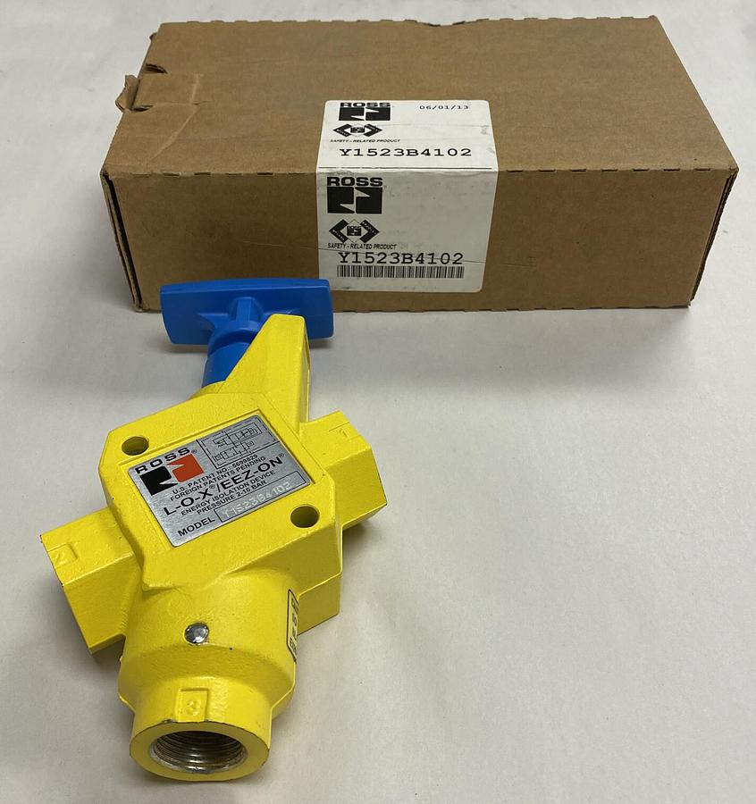 Used Ross,Y1523B4102,L-O-X Safety Lockout Valve NOS