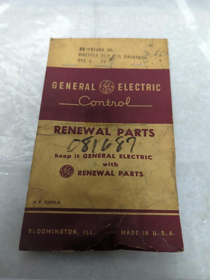 GENERAL ELECTRIC,55-151941 G4,CONTACT SET FOR STARTERS NOS