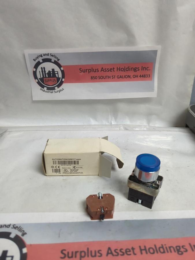 AUTOMATION DIRECT,GCX1194-24,BLUE PUSHBUTTON SWITCH NOS