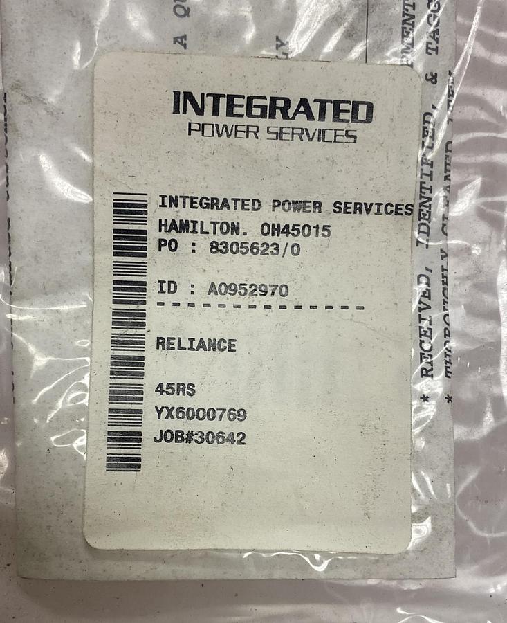 Used Reliance Electric,45RS,MOP Assembly