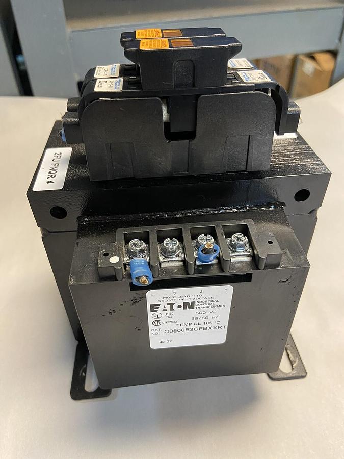Used Eaton,C0500E3CFBXXRT,Transformer 500VA 50/60Hz