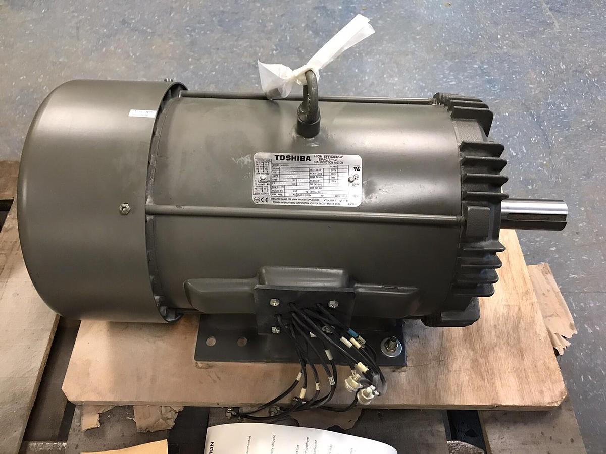 Toshiba,0152FCNA21A-P HI-EFF,Epact Induction Motor 15HP 3520RPM 230/460V Fr 254T