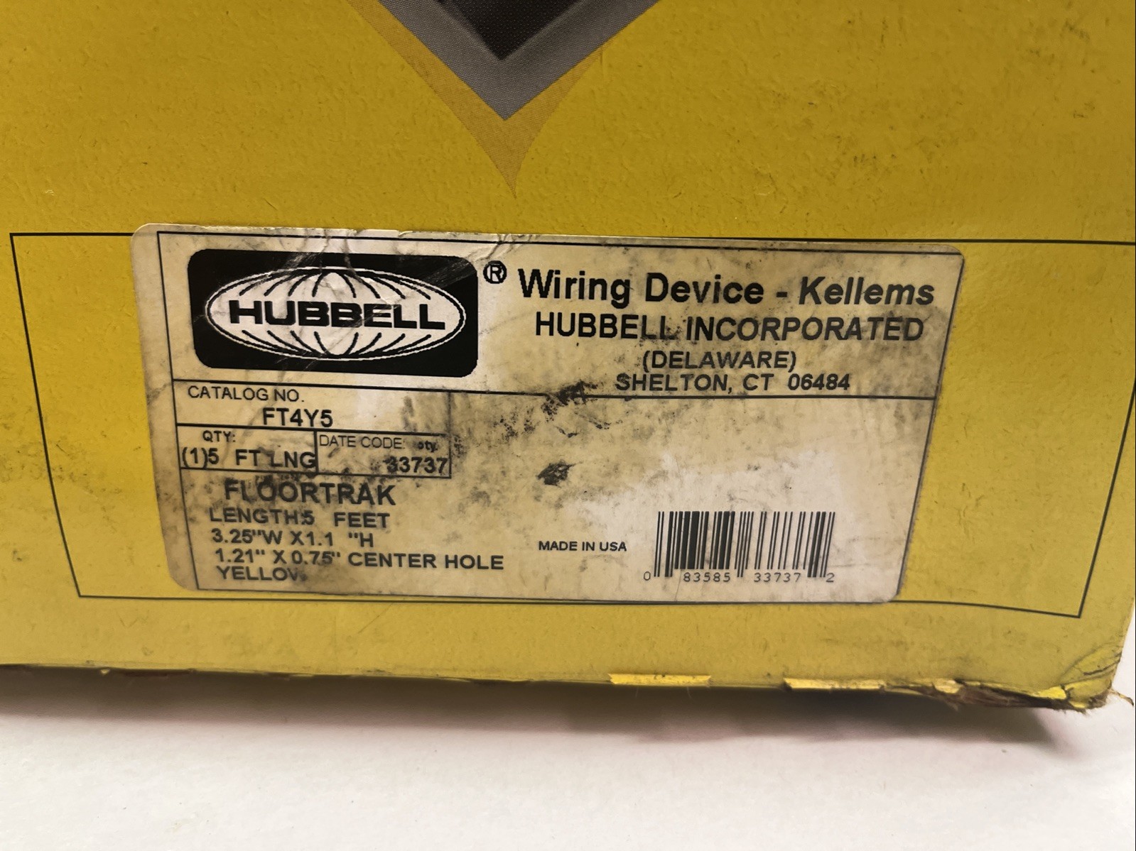 HUBBELL,FT4Y5,FLOORTRAK 5FT LONG 2 BOXES