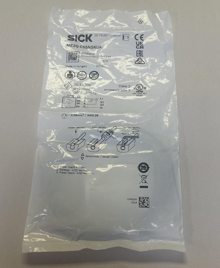 Used SICK,MZ2Q-CSSNSKUA,MAGNETIC CYLINDER SENSOR NEW
