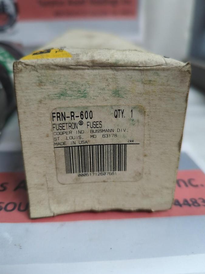 COOPER BUSSMANN,FRN-R-600,FUSETRON 600 AMP FUSE NOS