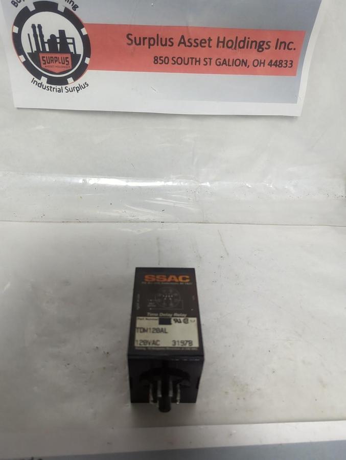 Used SSAC,TDM120AL,DIGI-SET TIME DELAY RELAY PRE-OWNED