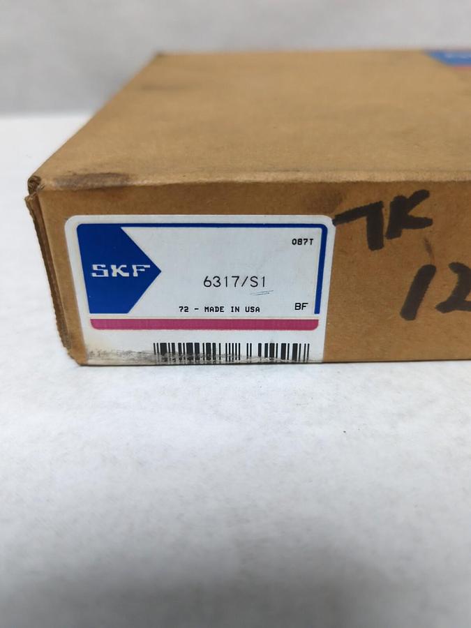 SKF,6317/S1,DEEP GROOVE BALL BEARING NEW SEALED BOX