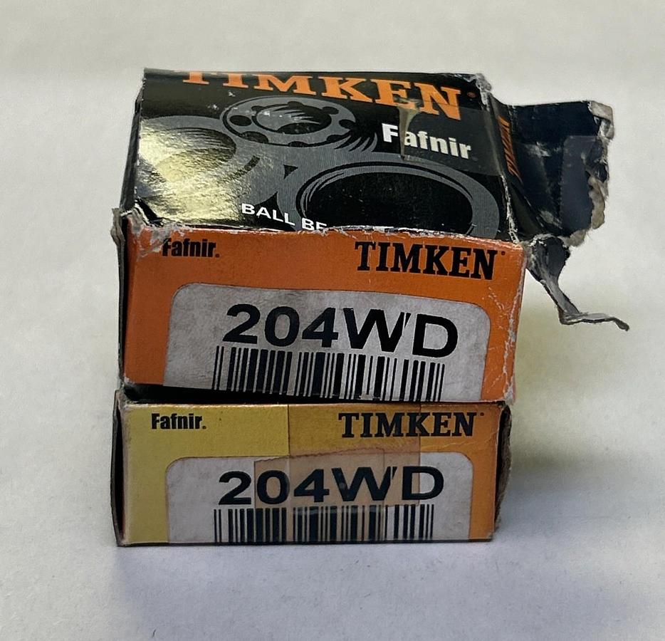 TIMKEN,204WD,BALL BEARING LOT OF 2 NOS