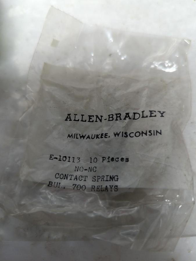 ALLEN BRADLEY,E-10113,NO-NC CONTACT SPRING PACK OF 10 NOS