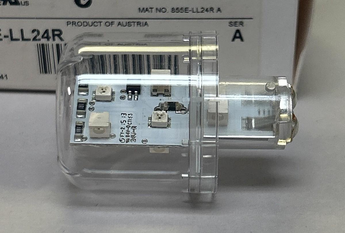 Used ALLEN BRADLEY,855E-LL24R,RED LED REPLACEMENT LAMP NEW
