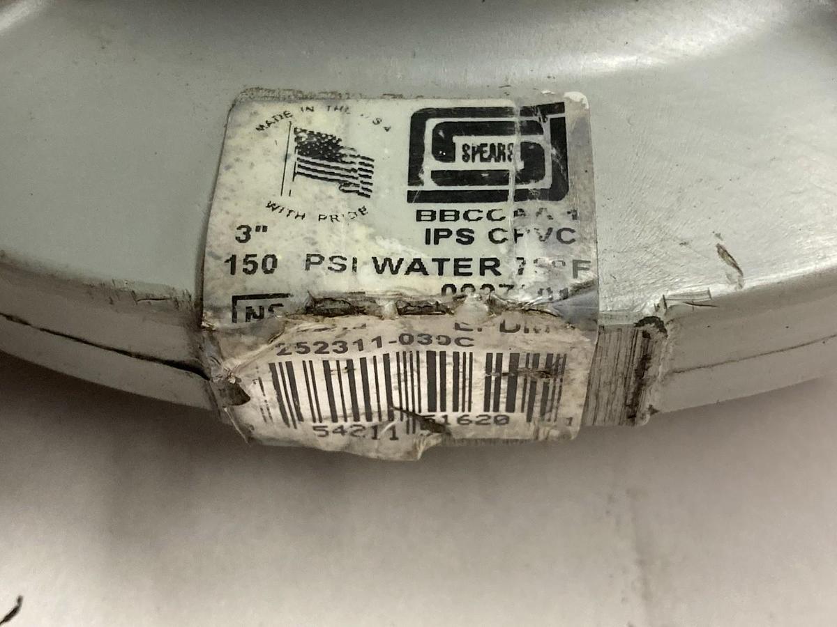 Used Spears,252311-030C,3 Inch Butterfly Valve w/Lever Handle