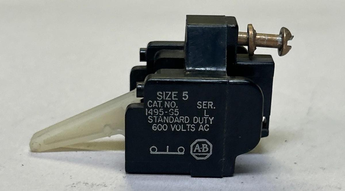 Used ALLEN BRADLEY,1495-G5,SERIES L AUXILIARY CONTACT
