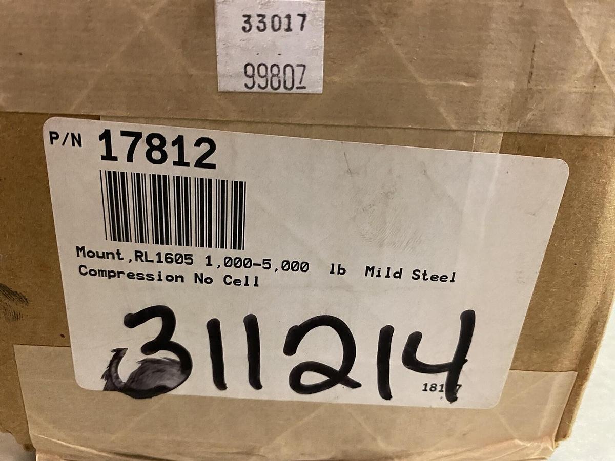 Used RICE LAKE,17812,RL1605 1000-5 NO CELL COMPRESSION STEEL MOUNTING BRACKET KIT