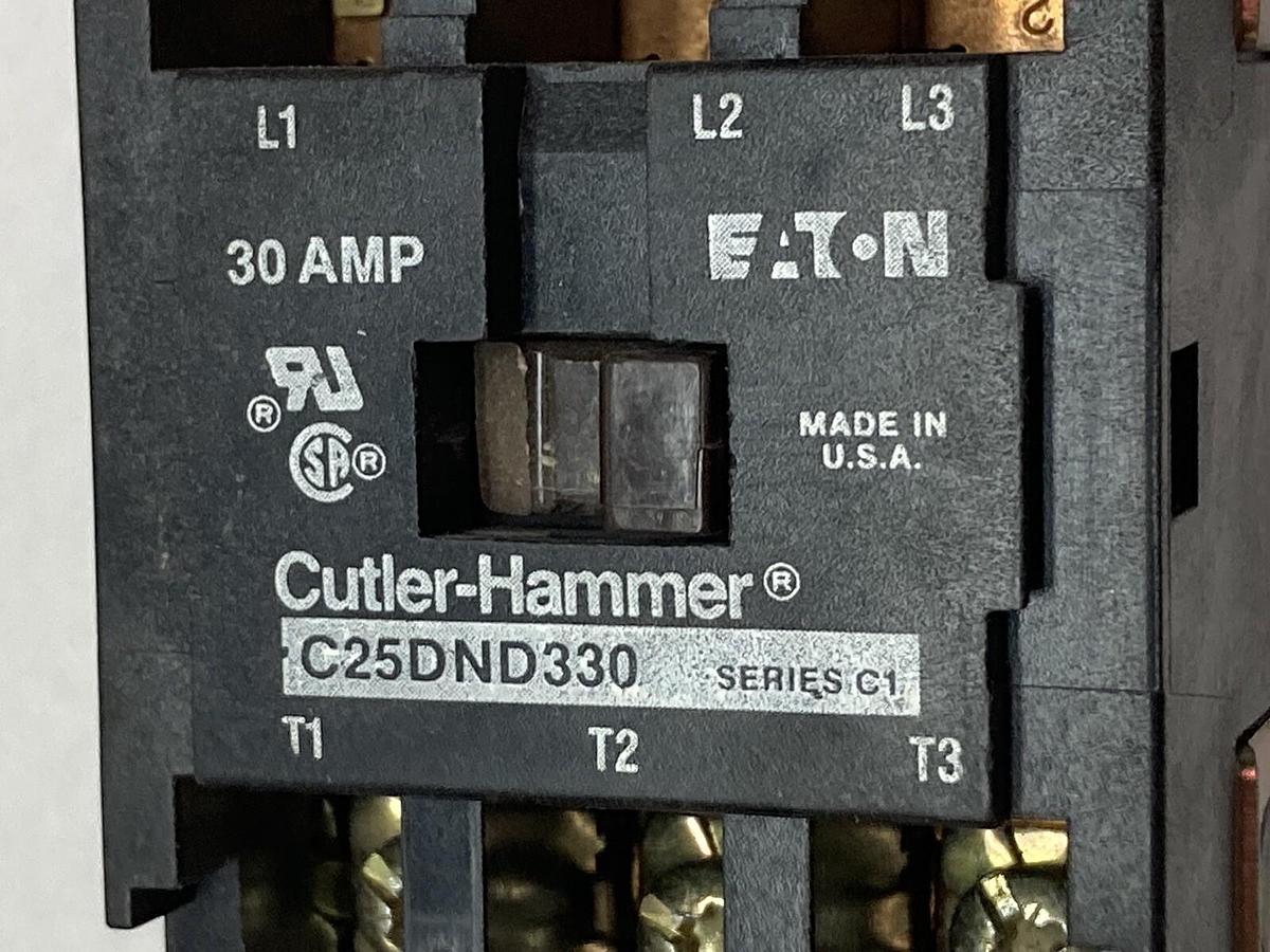 Cutler-Hammer,C25DND330,Definite Purpose Contactor Ser C1 30A