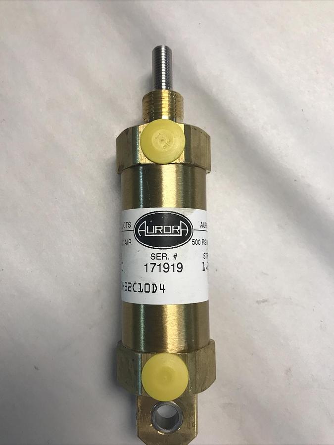 Aurora,10HB2C10D4,Pneumatic/Hydraulic Brass Cylinder 1.000Bore 1.250 Stroke