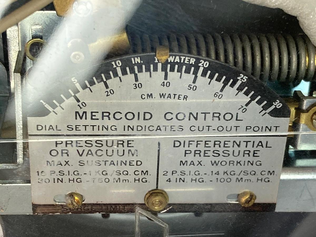 Mercoid Control,PG-2 R P1,Pressure Switch