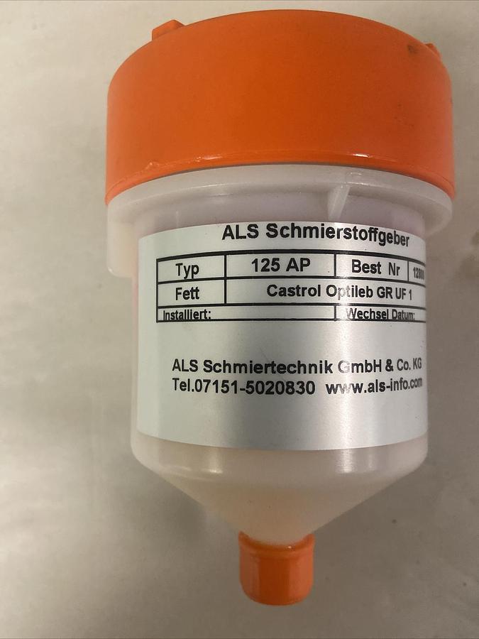 Used ALS Automatic Lubrication Systems,125 AP,lubricator