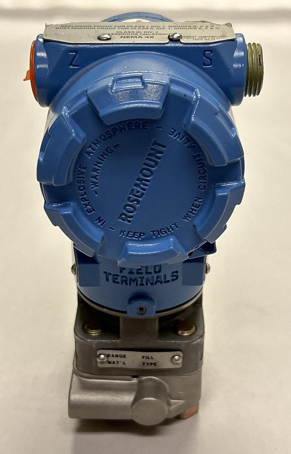 Used EMERSON ROSEMOUNT,3051CG4A22A1AM5Q4,PRESSURE TRANSMITTER