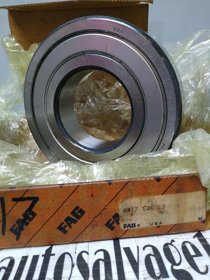 Fag,6317-2ZR-C3,Deep Groove Ball Bearing NOS
