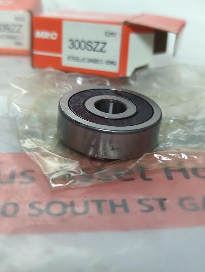 MRC,300SZZ,RUBBER SEALED BALL BEARING LOT OF 4 NOS